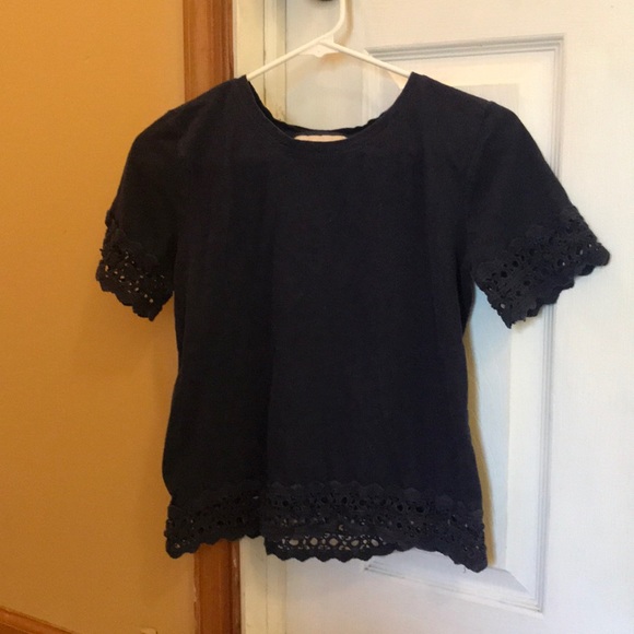 LOFT Navy Summer T Shirt 3 for $5!! - Picture 1 of 2